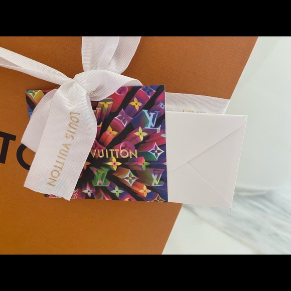 Louis Vuitton box ribbon and cards Auth - Picture 2 of 4